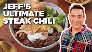 Jeff Mauros Ultimate Steak Chili  The Kitchen  Food Network [upl. by Bonnibelle]