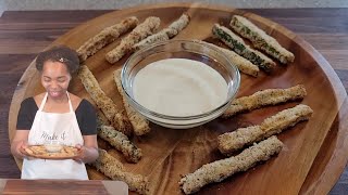 Air Fryer Zucchini Fries Low Carb Zucchini recipes [upl. by Hamel]