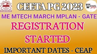 CEETA PG  GATE CATEGORY COUNSELING REGISTRATION STARTED  ME MTECH MARCH MPLAN  talkingtamila [upl. by Neeroc]