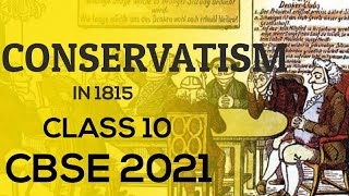 A New Conservatism 1815 Explained in Hindi CBSE Class 10 Nationalism in Europe History 1st Chapter [upl. by Atsahc]