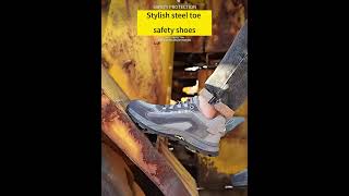 Safety shoe quality testing3130 shoes steeltoeshoes supersafetyshoes [upl. by Nnail]