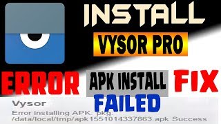 How to install Vysor pro PC ERROR installing APK datatemp FIX [upl. by Anawik]