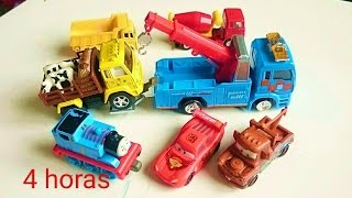 Juguetes 4 HORAS Compilación Niños Maquinas construcción excavadora camión bomberos grúa tren coche [upl. by Eiramacissej60]