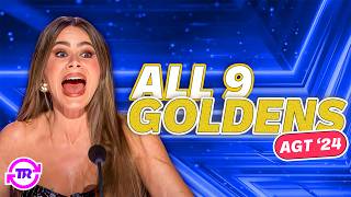 ALL 9 GOLDEN BUZZER AUDITIONS ON AGT 2024 [upl. by Pliske]