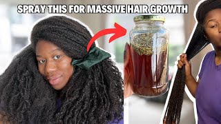 USE THIS 3 INGREDIENT HAIR TEA DAILY FOR MASSIVE HAIR GROWTH SIMPLE POTENT RECIPE [upl. by Rayford389]