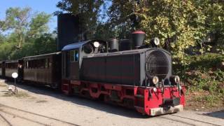 Departure of Pileon Pelion train from Ana Lechonia to Millies September 2016 [upl. by Arezzini509]