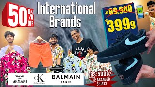 ₹5000 ki 12 Branded Shirts  50 OFF On International Brands ck balmain [upl. by Monro779]