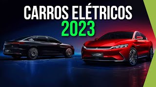 Lançamentos 10 CARROS ELÉTRICOS que chegam ao Brasil em 2023 e você PRECISA CONHECER [upl. by Aihtibat660]