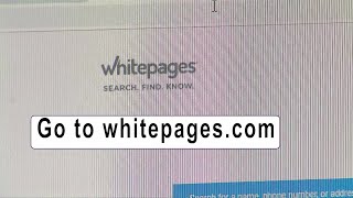 How To Remove Information From White Pages [upl. by Anma819]