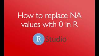 How to replace NA values with 0 in R 1 minute [upl. by Fabiola450]