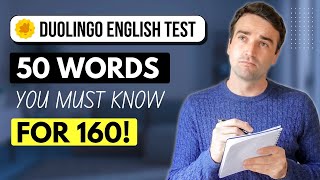 Duolingo English Test 160 VOCABULARY  50 words and phrases YOU NEED TO KNOW [upl. by Atinal]