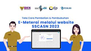 Tutorial Pembelian dan Pembubuhan EMeterai di SSCASN BKN 2023 [upl. by Lenor]