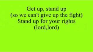 Bob Marley  Get Up Stand Up  Lyrics [upl. by Rolan]