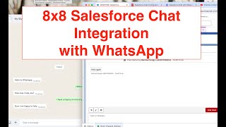 Salesforce Chat with WhatsApp Integration [upl. by Laktasic]