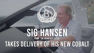 Captain Sig Hansen Taking Delivery of the First 2023 Cobalt R8 Surf [upl. by Akilegna]