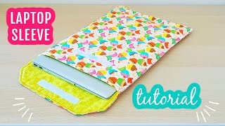 DIY Laptop Sleeve Tutorial laptopsleeve laptopcover [upl. by Otilrac]