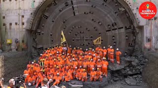 INCREDIBLE SWITZERLAND BIGGEST TUNNEL BORING MACHINE DIAMETERHOW DOES TUNNEL BORING MACHINE WORK [upl. by Graubert]