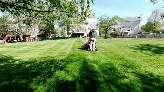 Walkbehind Lawn Mower with Sulky Attachment [upl. by Mariken]