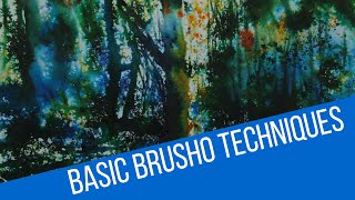 Basic brusho techniques  how to use colourcraft brusho crystals [upl. by Larrisa]