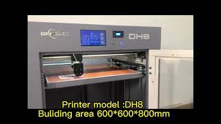 FDM 3D Printer with Constant Temp Metal Shell 600600800mm Industrial 3D Printing Machine3d [upl. by Ronnoc749]