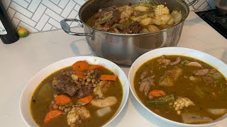 GUNGO PEAS SOUP WITH BEEF BONE CHICKEN FEET AND COW FEET [upl. by Sylas473]