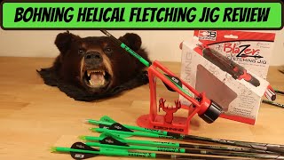 BOHNING HELICAL FLETCHING JIG REVIEW  How to Fletch Arrows [upl. by Licec184]