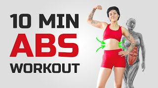 10 MIN ABS WORKOUT AT HOME [upl. by Assilrac689]