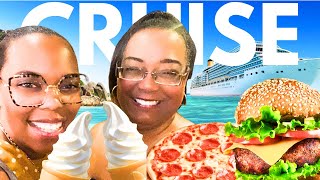 I TOOK MY MOM ON A CRUISE GUESS HOW MUCH WE ATE [upl. by Bouchier31]