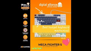 Unboxing Keyboard Gaming Digital Alliance Mechanical Meca Fighter S Series [upl. by Elvia104]