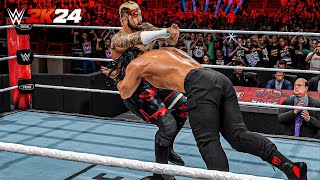 Roman Reigns returns and destroys Solo Sikoa  Bad Blood  WWE 2K24 [upl. by Enoryt735]