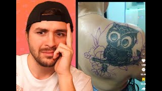 El peor quotarregloquot de Tatuaje que vi Reaccionando a TikToks absurdos [upl. by Damon988]