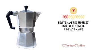 STOVETOP ESPRESSO MAKER How to make red espresso® rooibos [upl. by Andree]