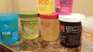 Natural Hair The Complete EcoStyler Gel Review All Colors [upl. by Benedikt]