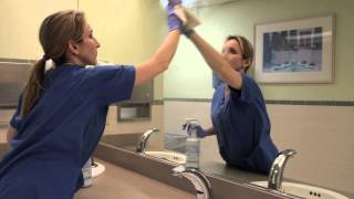 Commercial Restroom Cleaning Training Video Using GTC Green Cleaning Products [upl. by Garlanda56]