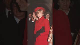 Princess Diana in red style fashion fashionstyle royalsfamily ladydiana britishroyalfamily [upl. by Corry439]