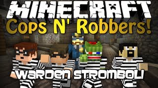 Minecraft Cops N Robbers  Warden Stromboli [upl. by Ekaj]