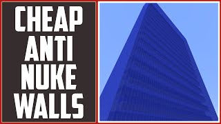 Minecraft Tutorial Anti Nuke Walls Cheap amp Strong Stop Nuker Cannons [upl. by Eiramrebma]