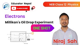 NEB Class 12 Physics  Electrons  Millikans Oil Drop Experiment in One Shot  Niraj Sah [upl. by Irab]