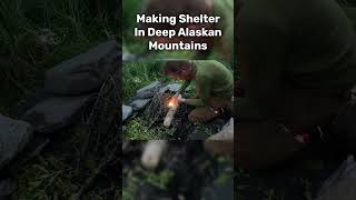 Making Shelter In Deep Alaska Mountains For Camping [upl. by Deden]