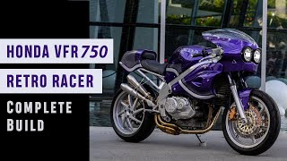 Honda VFR750 Custom Retro Racer  Purpose Built Moto [upl. by Gennaro294]