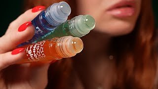 💋 LIP OIL ROLL ON 💋 MOUTH SOUNDS 💦 ASMR 4k [upl. by Adaliah85]