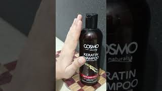 cosmo hair natural keratin shampoo review best after keratin treatment frizzy hair rough hair [upl. by Cyprus314]