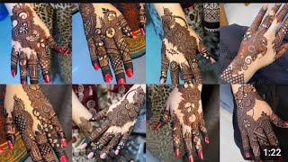 simple mehndi designback hand mehndi designseid mehndi design [upl. by Anear397]