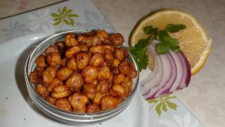 Roasted Chickpeas or Garbanzo Beans recipe video  Chhole Chana Garam [upl. by Kunin946]