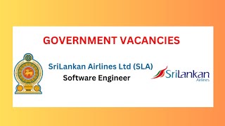 Sri Lankan Airlines Software Engineer Job Vacancies 2024 [upl. by Eirek]