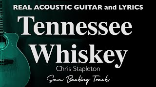 Tennessee Wiskey  Chris Stapleton Acoustic Karaoke [upl. by Siravart730]