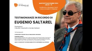 Testimonianze in ricordo di Eugenio Saltarel  19 novembre 2024 [upl. by Yrrep]