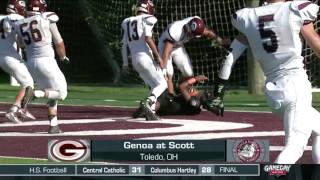 Genoa vs Scott High School Football [upl. by Fiedling]