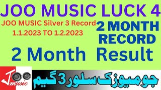 joo music silver 3 2 month record 1 1 2023 t0 1 2 2023joomusicluck4 [upl. by Areema229]