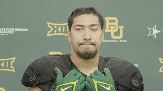 Presser Barrington and Maae Preview Baylor vs West Virginia Football [upl. by Aradnahc976]